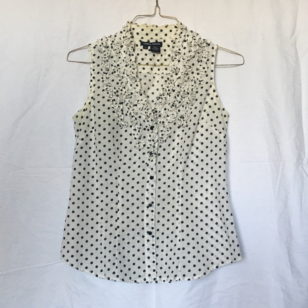 Sandra Ingrish Polkadot Tank Top